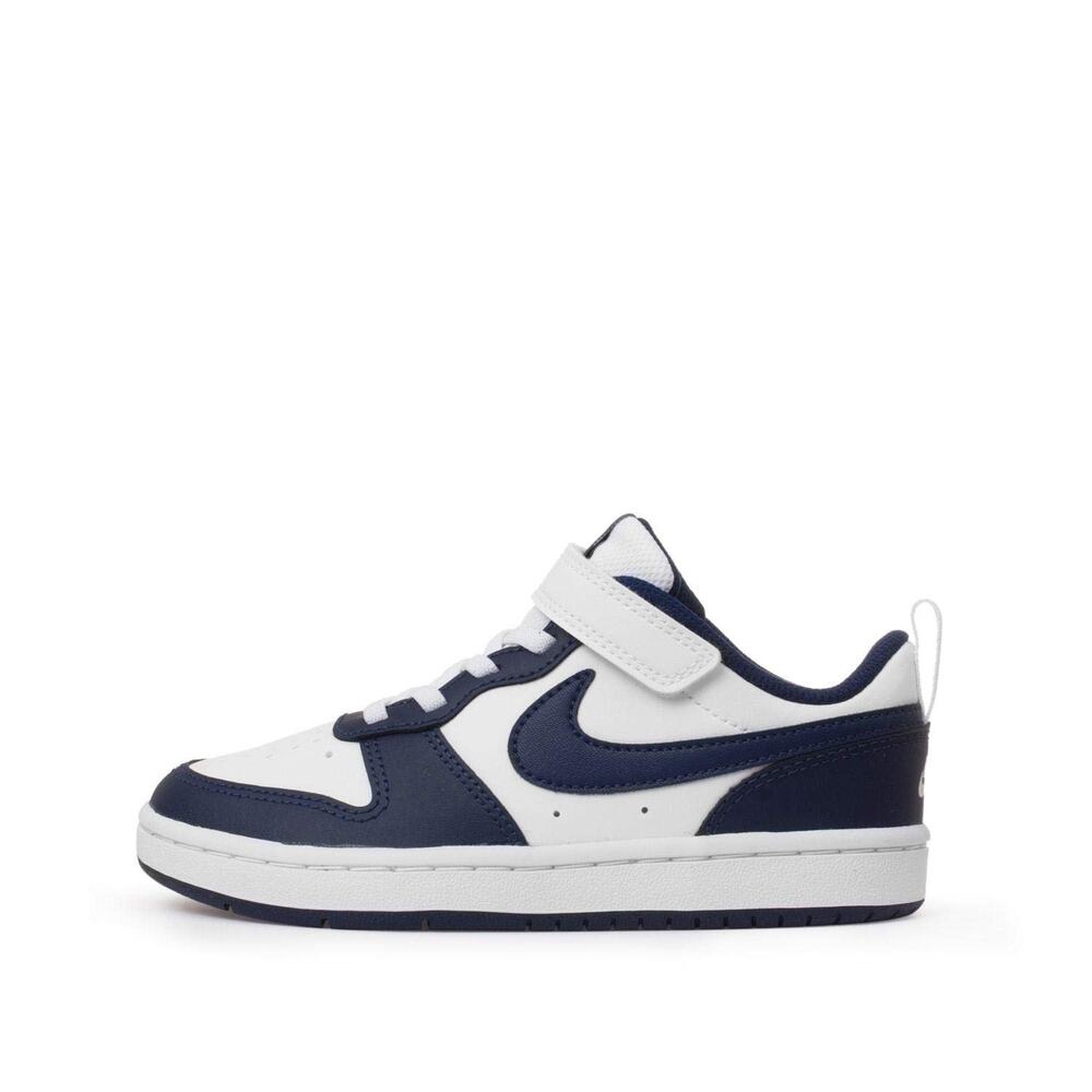 NWT Nike Kids Court Borough Low 2 White Blue 3 US